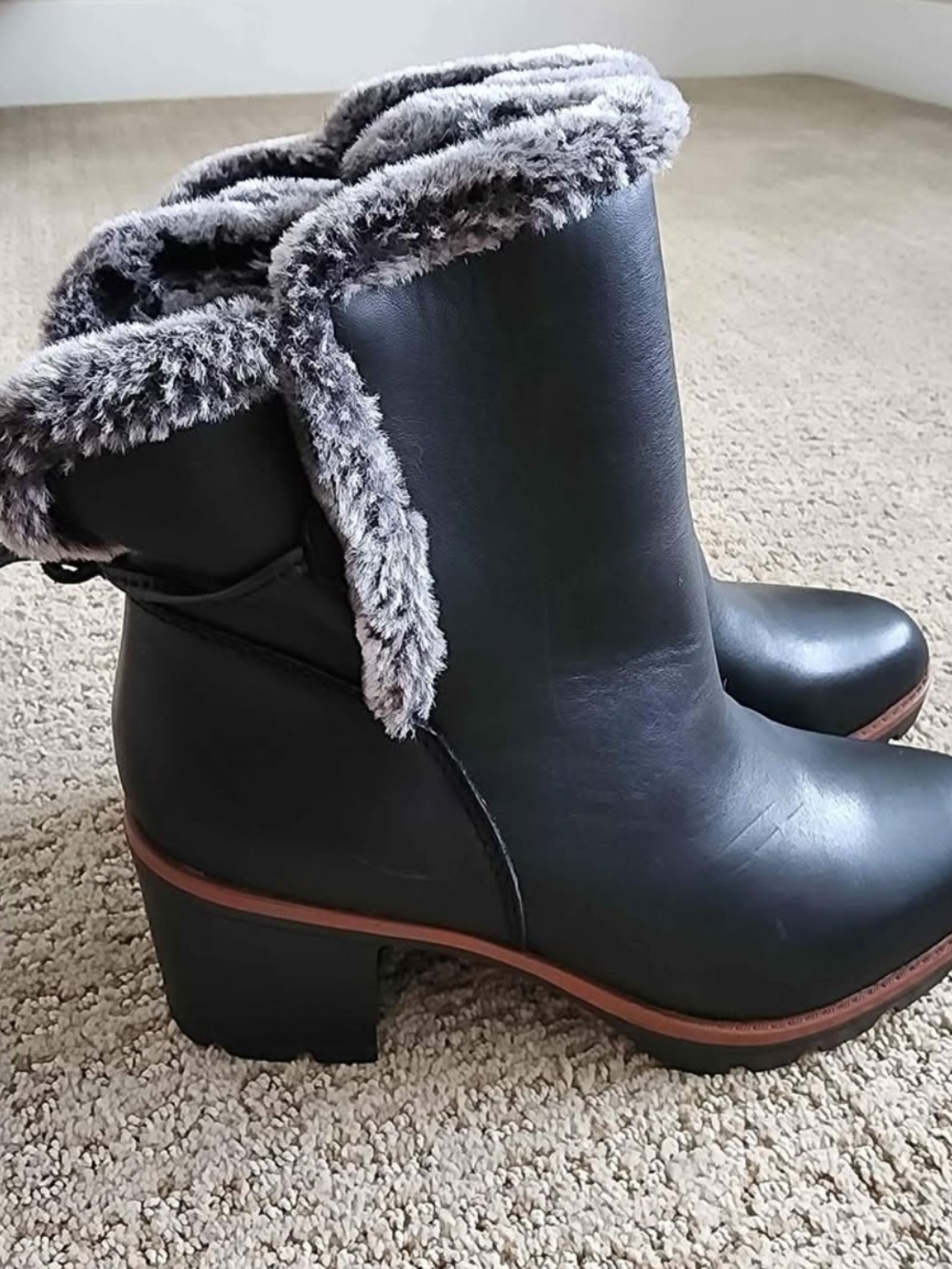 NEW Naturalizer Black Leather Booties - Size 10